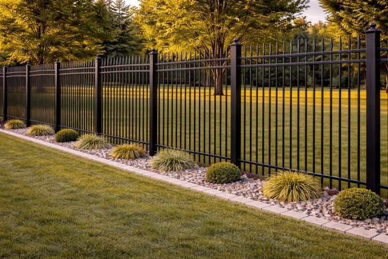 Black Metal Fence Installation in Des Moines, IA