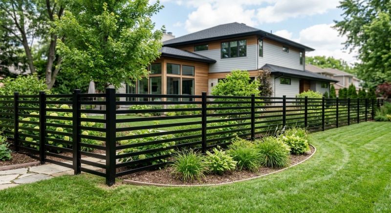Black Metal Fence Installation in St Louis, MO
