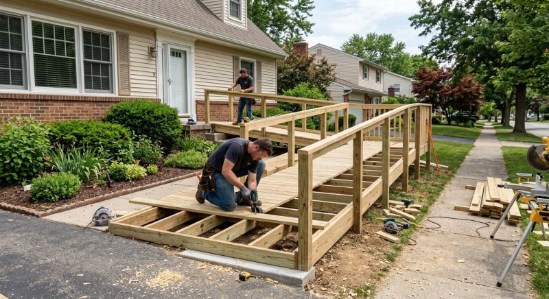 Handicap Ramp Construction in Conroe, TX